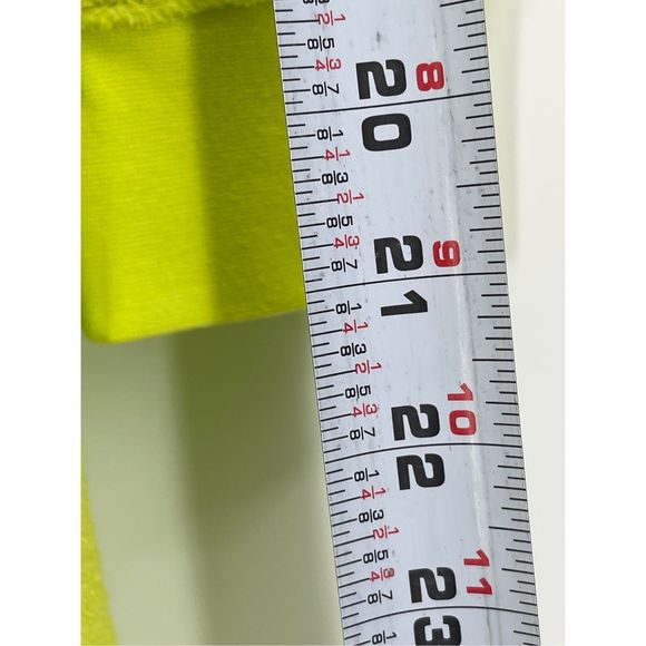 Outerknown Dress Hightide Women’s Size Small Neon Green Yellow Hooded Terry New‎ - Picture 10 of 14